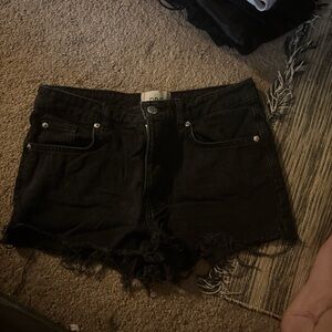 BDG Black Jean Shorts